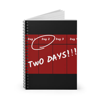 "two days!!!" notebook