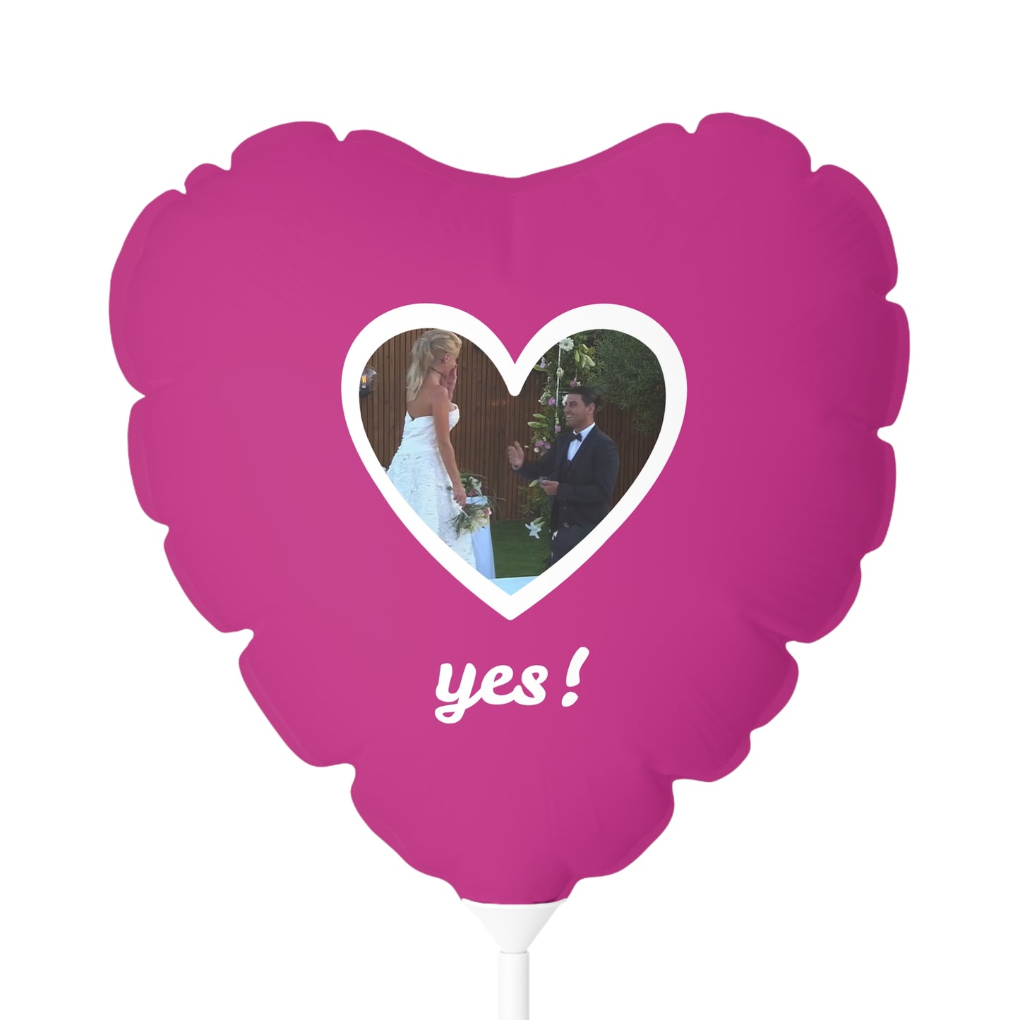 Hannah and Jon proposal balloon